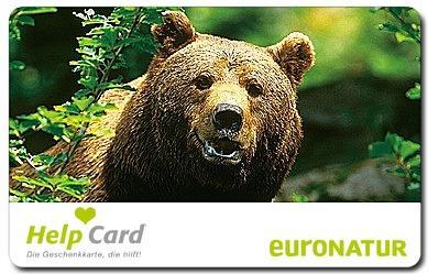 Help Card Braunbär EuroNatur-HelpCard mit Braunbär-Motiv