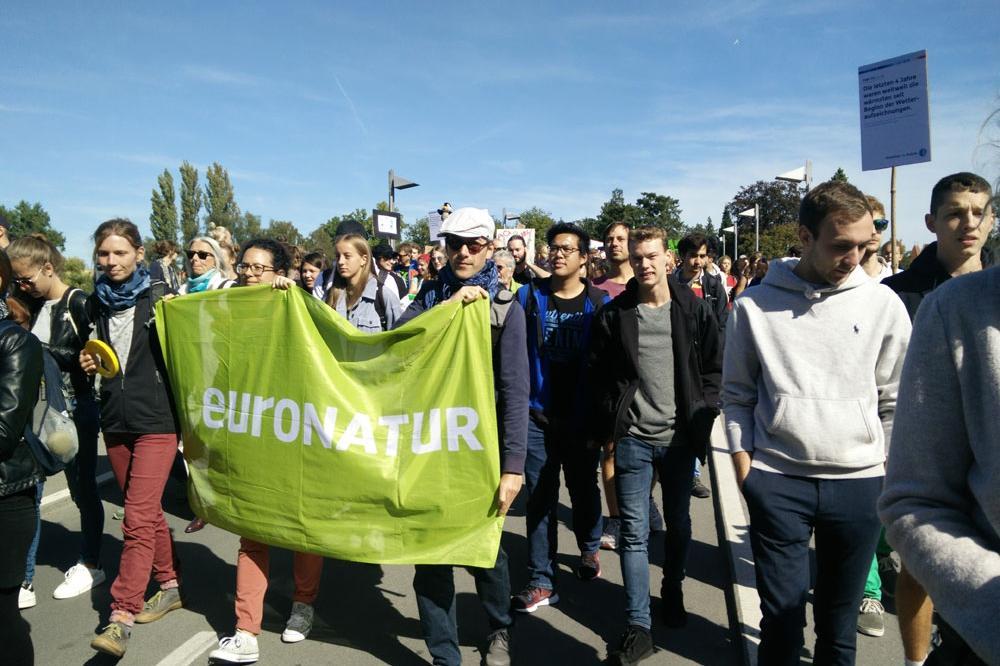 Klimademo EuroNatur demonstriert